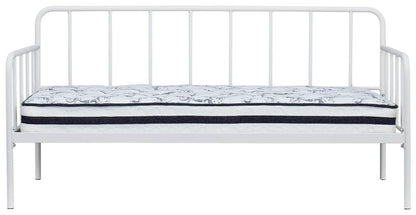 Ashley Trentlore White Contemporary Twin Metal Day Bed with Platform B076-280