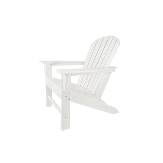 UM HDPE Resin Wood Adirondack Chair - White