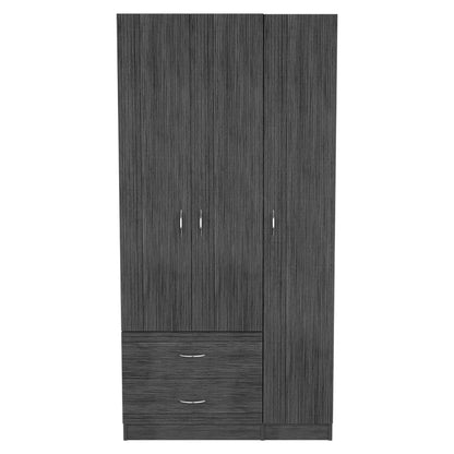 Rowaton 2-Drawer 3-Door  Armoire Smokey Oak