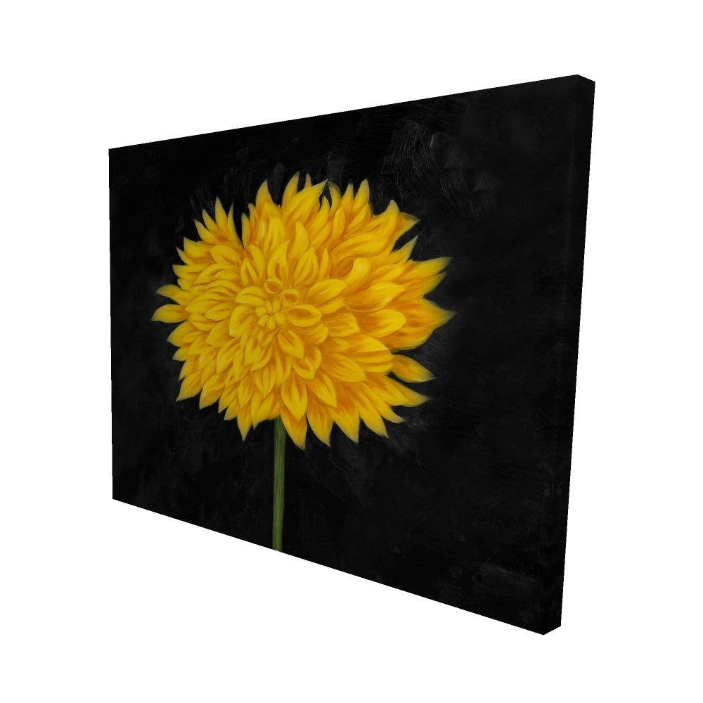 Yellow chrysanthemum - 08x10 Print on canvas