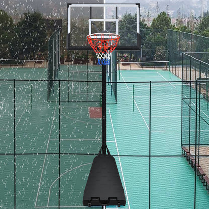 Portable Basketball Hoop Basketball System 8-10ft Height Adjustment for Youth Adults LED Basketball Hoop Lights, Colorful lights, Waterproof，Super Bright to Play at Night Outdoors,Good Gift for Kids