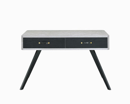 ACME Magna Desk in Faux Concrete & Black 92530