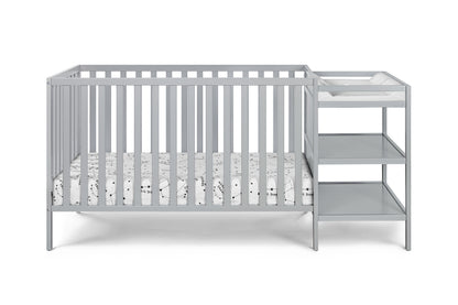 Palmer 3-in-1 Convertible Crib and Changer Combo Gray