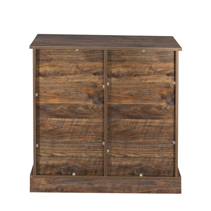 de Cabinet Buffet Sideboard with Sliding Barn Door and Interior Shelves,Espresso