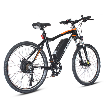 26\'\' Mountain Electric Bike for Adults Aluminum Alloy Frame 350W Motor 48V 12.8AH Removable Battery Shimano 7 Speed Suspension Fork for Various Road Conditions