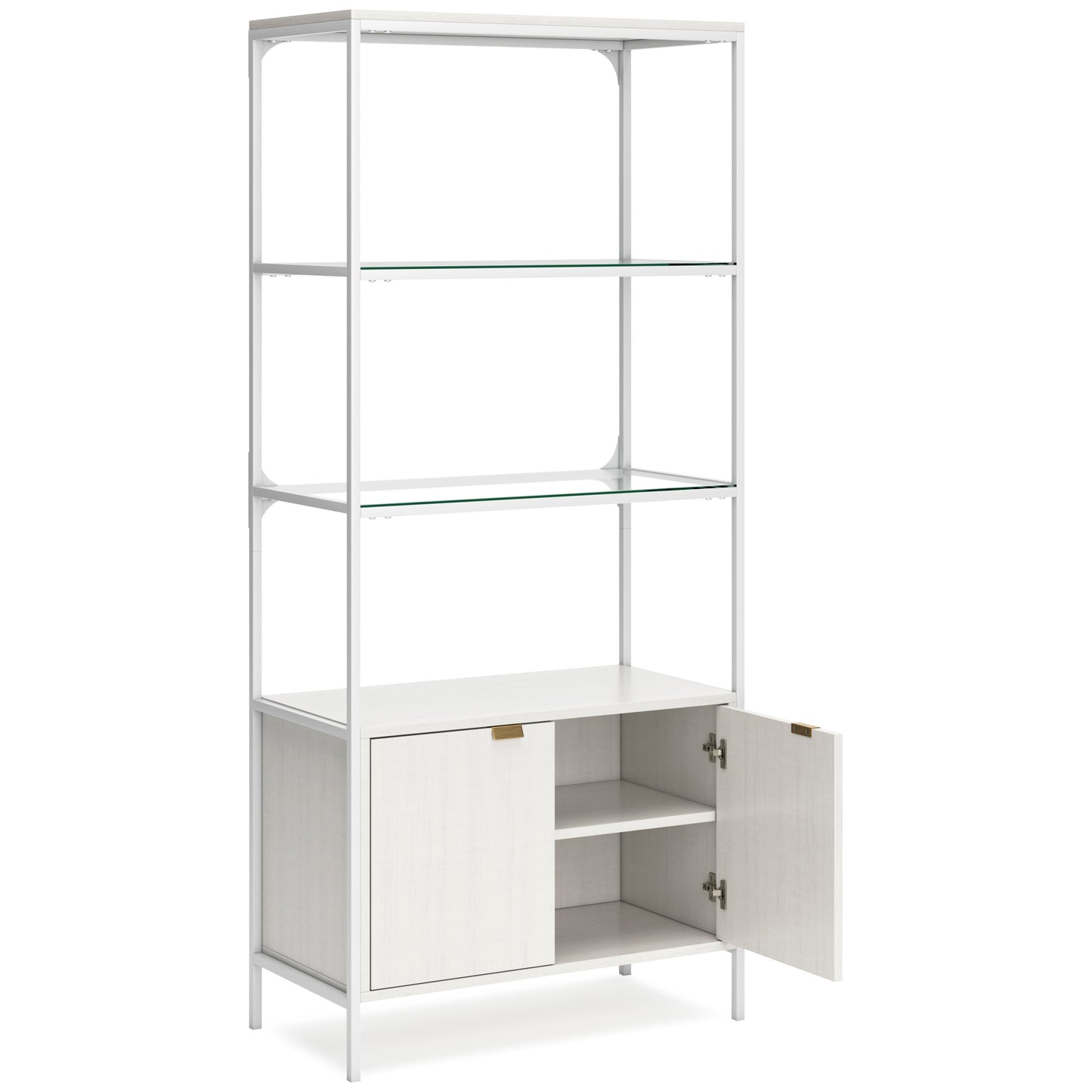 Ashley Deznee White Contemporary Large Bookcase H162-17