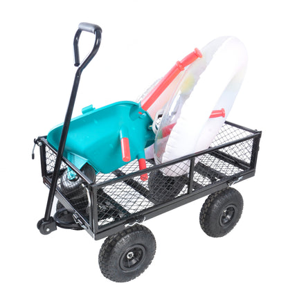 Wagon Cart Garden cart trucks make it easier to transport firewood TC1840BKG