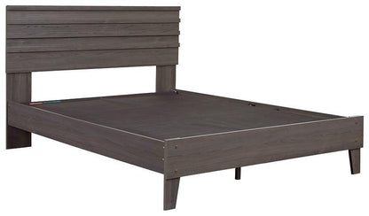 Ashley Brymont Dark Gray Contemporary Full Panel Platform Bed EB1011B2