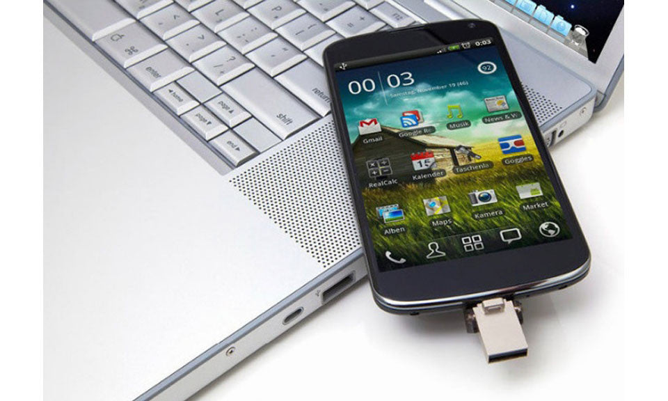 Dual Port Micro USB Flash Storage Memory Drive by VistaShops