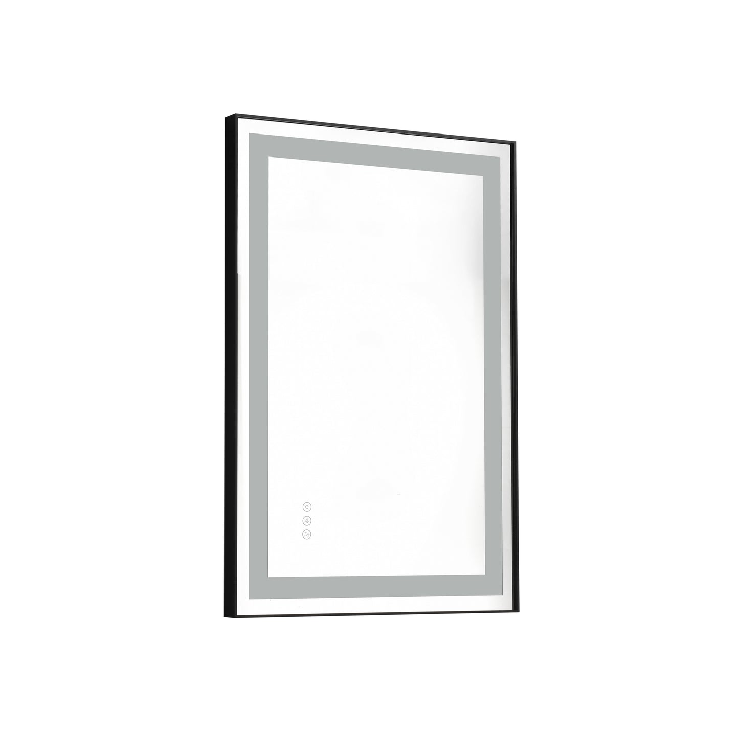 LED Lighted Bathroom Wall Mounted Mirror with High Lumen+Anti-Fog Separately Control