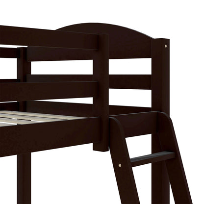 Twin L-Shaped Bunk Bed and Loft Bed - Espresso(OLD SKU :LP000023AAP)