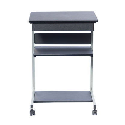 Techni Mobili Rolling Laptop Cart with Storage, Graphite