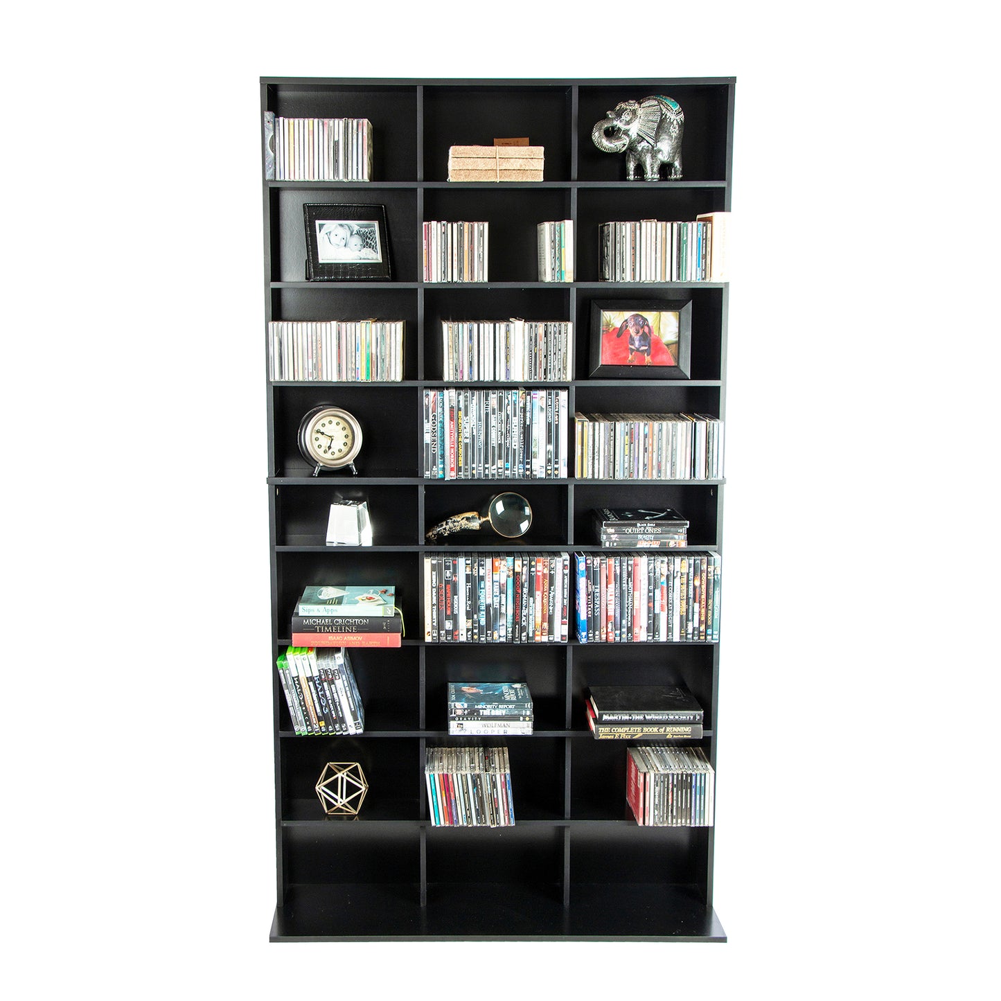 Atlantic Elite Media Storage Cabinet XL, Black