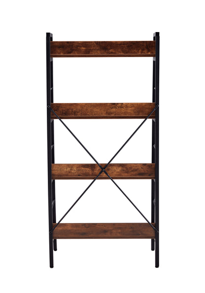 DN 4 LAYER DISPLAY BOOKSHELF H LADDER SHELF STORAGE SHELVES RACK SHELF UNIT METAL FRAME, TIGGER, 1 pc per carton