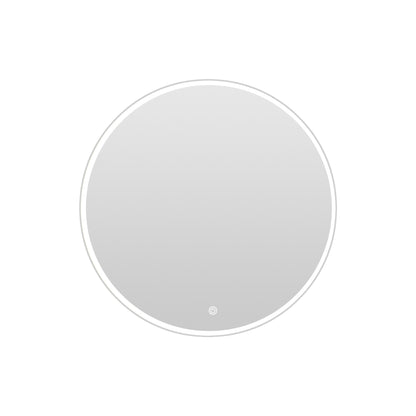 24 in. Round Wall-Mounted Dimmable LED Bathroom Vanity Mirror with Defogger and Bluetooth Music Speaker