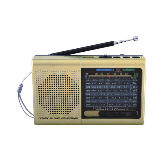 9 Band Radio With Bluetooth - Gold by VYSN