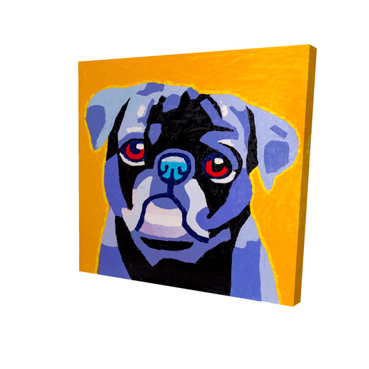 Flash the pug - 08x08 Print on canvas