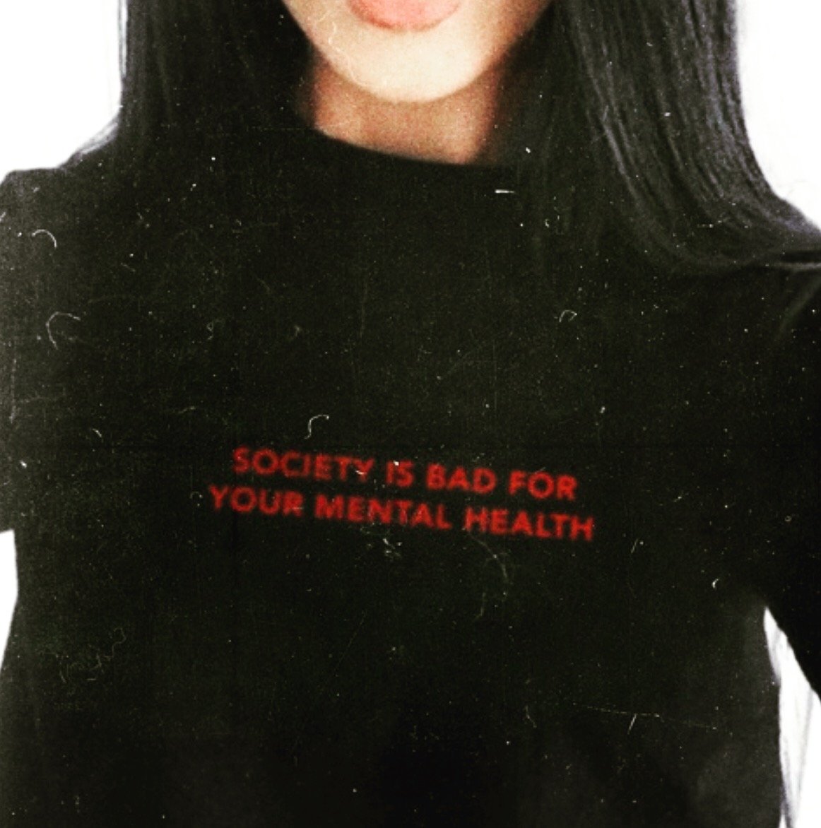 "Society Is Bad For Your Mental Health" Tee by White Market