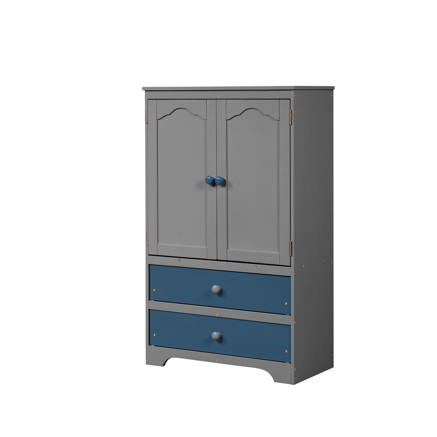 PRACTICAL SIDE CABINET FOR TWO TONE NAVY BLUE WITH GRAY COLOR