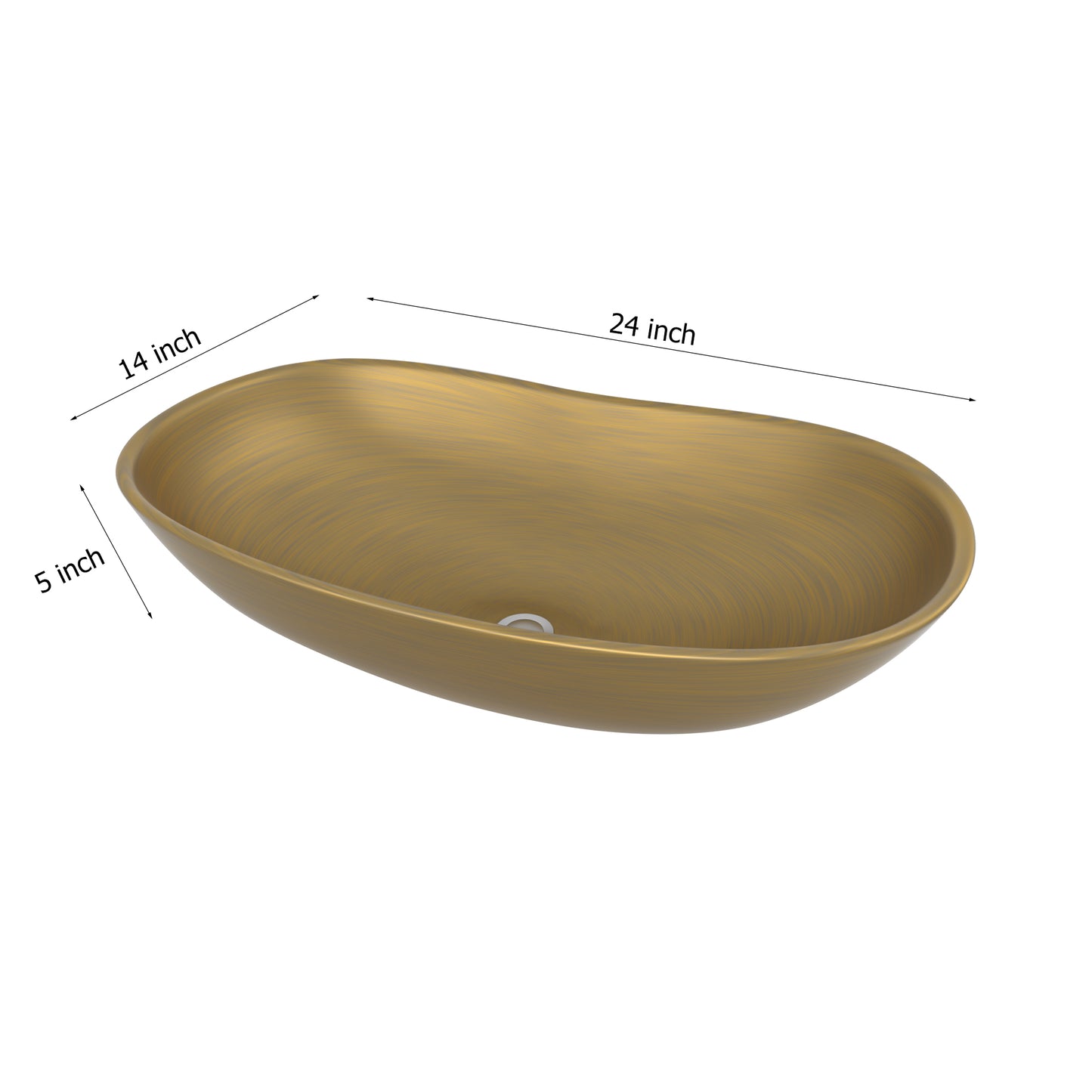 24 Bathroom Vessel Sink - 24x14 Oval Bathroom Sink Above Counter Porcelain Vessel Sink Round Bowl Sink Modern Large 24" Vessel Sink Above Counter