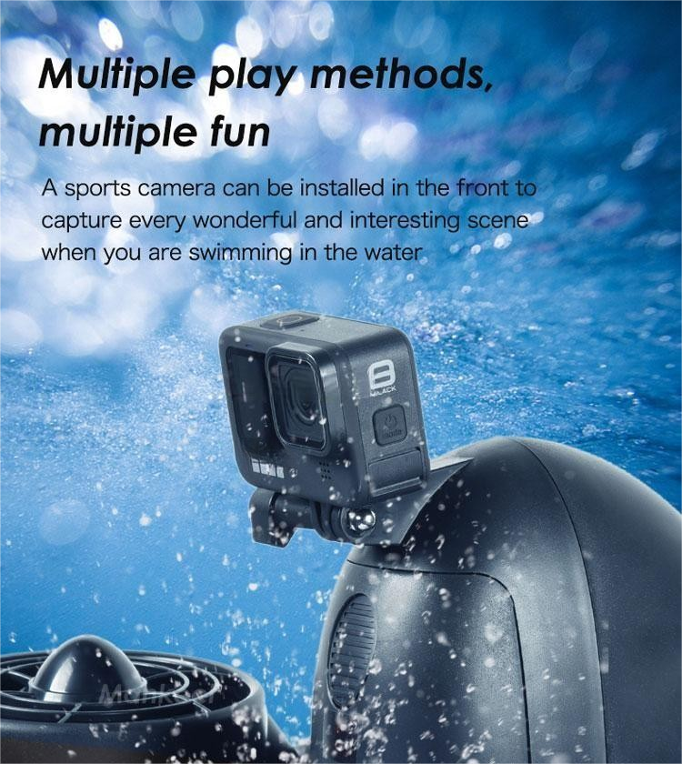 W7 Sea scooter 50m Maximum Depth Compatible with GoPro for Water Sports Swimming Pool & Diving ,Yellow