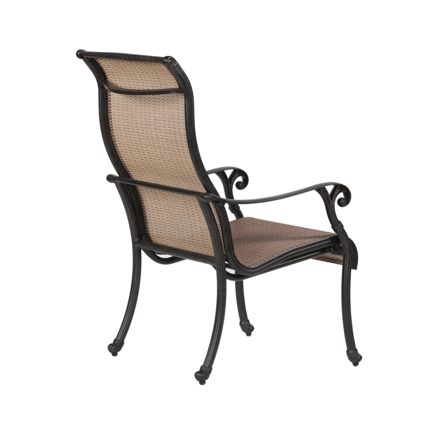 Patio Outdoor Sling Rocker Patio 2 Chairs With Aluminum Frame, All-Weather Furniture