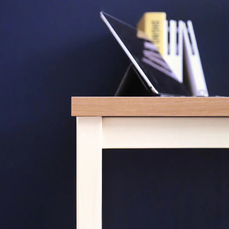 Harry Contemporary Wood and Metal Computer Desk in Oak