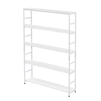 [VIDEO] 5-Tier Home Office Bookcase Open Bookshelf Storage Large 5 Shelf Bookshelf Furniture with Metal Frame, White