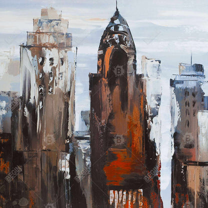 Gray day in the city - 08x08 Print on canvas