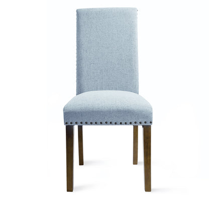 Orisfur. Upholstered Dining Chairs - Dining Chairs Set of 2 Fabric Dining Chairs with Copper Nails