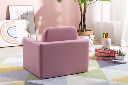 Beautiful Pink Color 1pc Convertible Armchair/Table for Kids