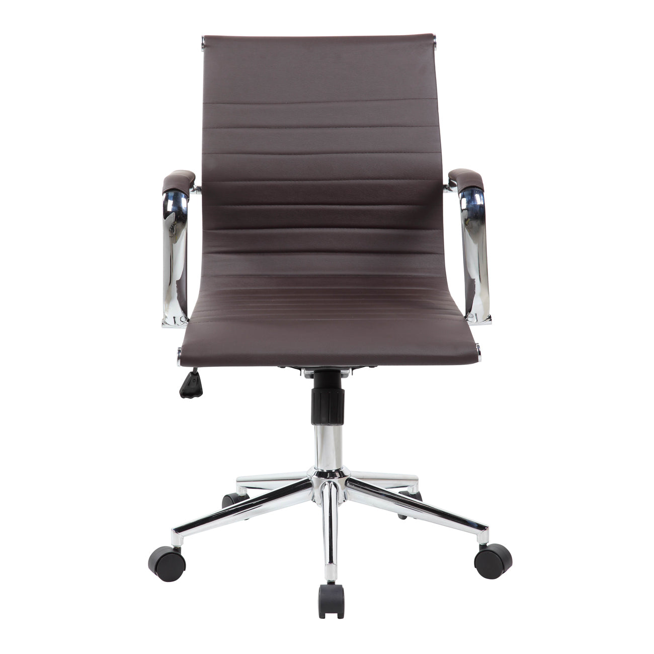 Techni Mobili Modern Medium Back Executive Office Chair, Chocolate