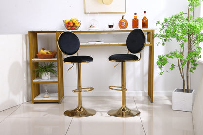 Bar Stools with Back and Footrest Counter Height Dining Chairs  2pcs/ctn