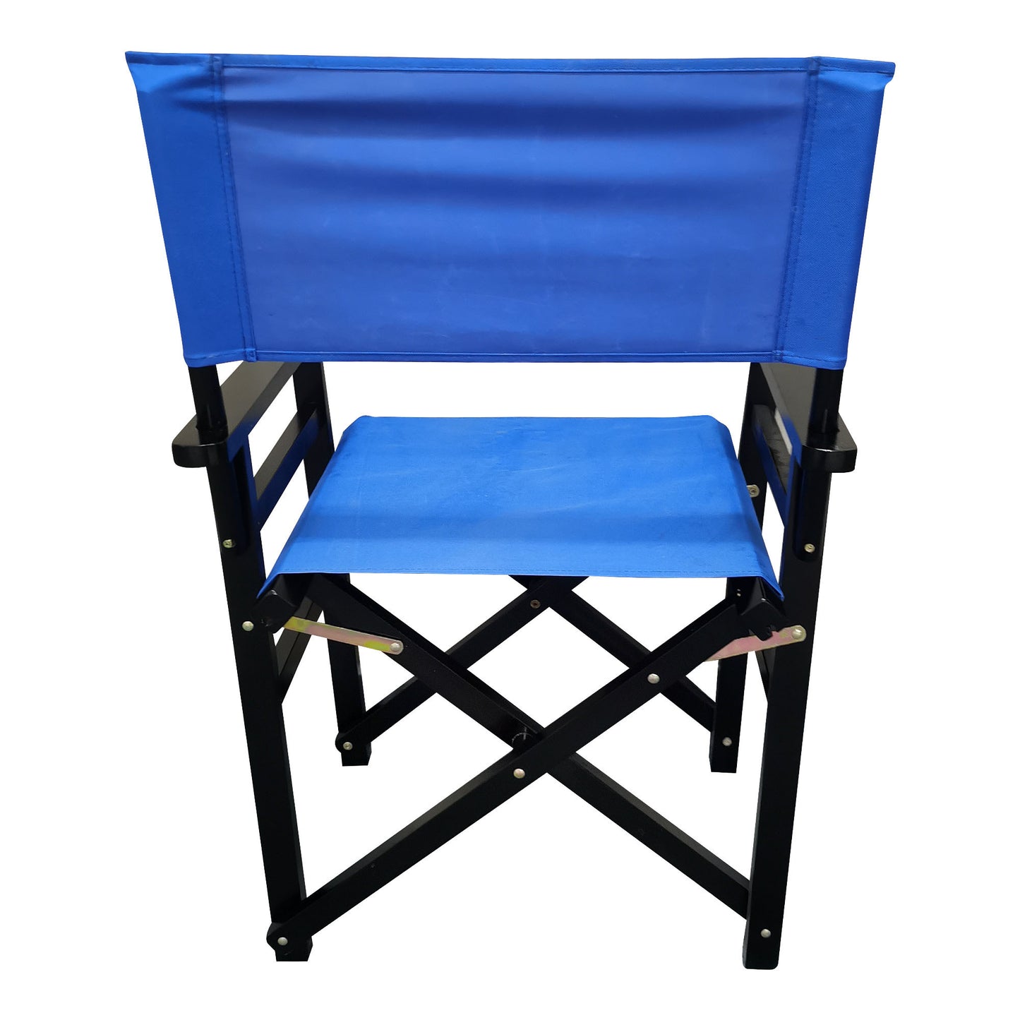 Folding Chair Wooden Director Chair Canvas Folding Chair  Folding Chair  2pcs/set   populus + Canvas (Color : Blue)