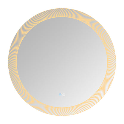 30 Inch LED Mirror, Wall-Mounted Vanity Mirrors, Bathroom Anti-Fog Mirror, Dimmable Bathroom Mirror