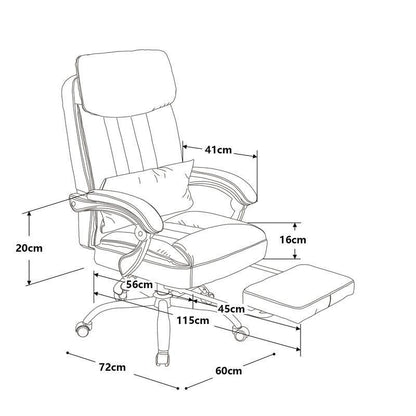 Exectuive Chair High Back Adjustable Managerial Home Desk Chair