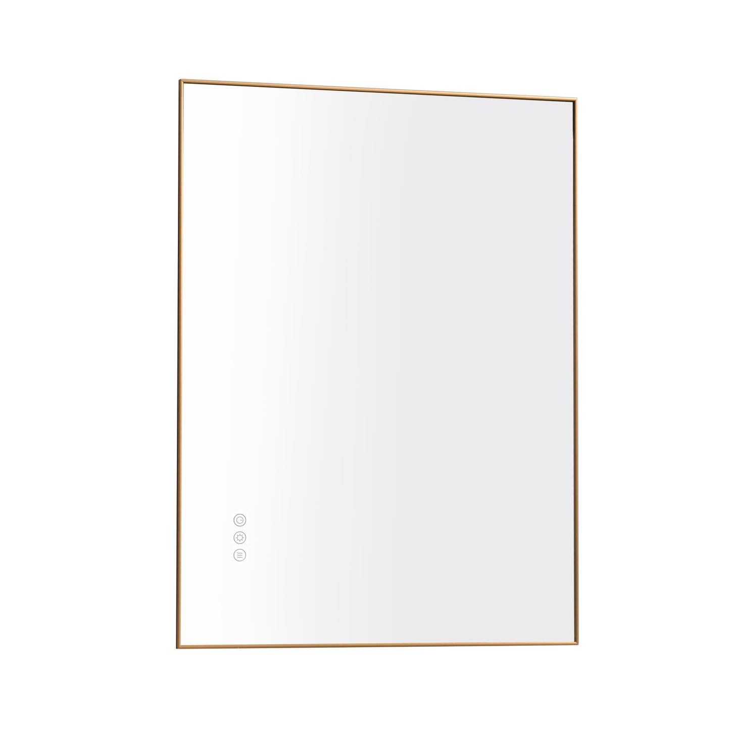 Super Bright Led Bathroom Mirror with Lights, Metal Frame Mirror Wall Mounted Lighted Vanity Mirrors for Wall, Anti Fog Dimmable Led Mirror for Makeup, Horizontal/Verti  \nGun Gray Metal