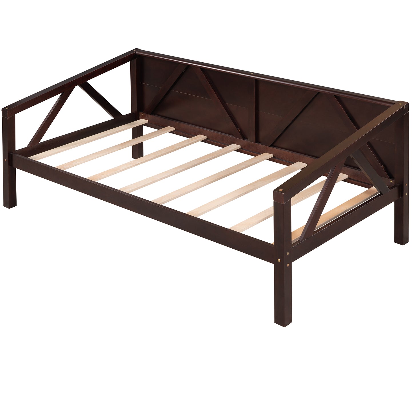 Twin size Daybed, Wood Slat Support, Espresso