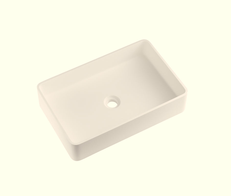 21.25'' x13.75''   Matte white Bathtoom Vessel Basin Artificial Stone Solid Surface Countertop Sink 540x350MM