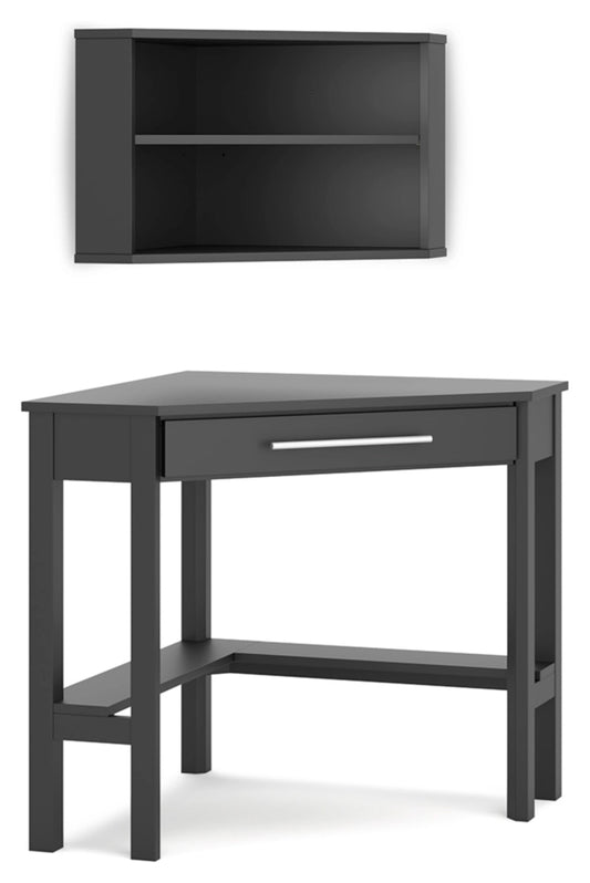 Ashley Contemporary Otaska Home Office Corner Desk with Bookcase H206H1