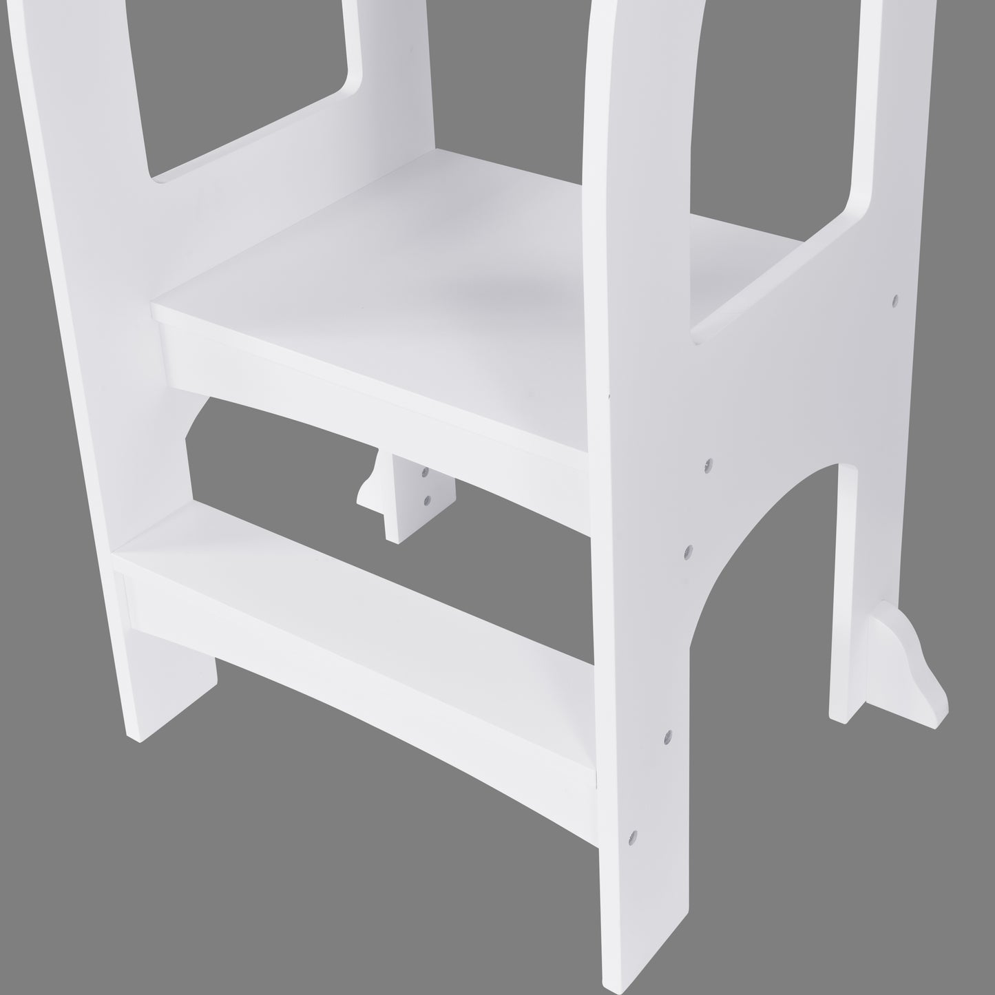 Child Standing Tower, Step Stools for Kids, Toddler Step Stool for Kitchen Counter, White