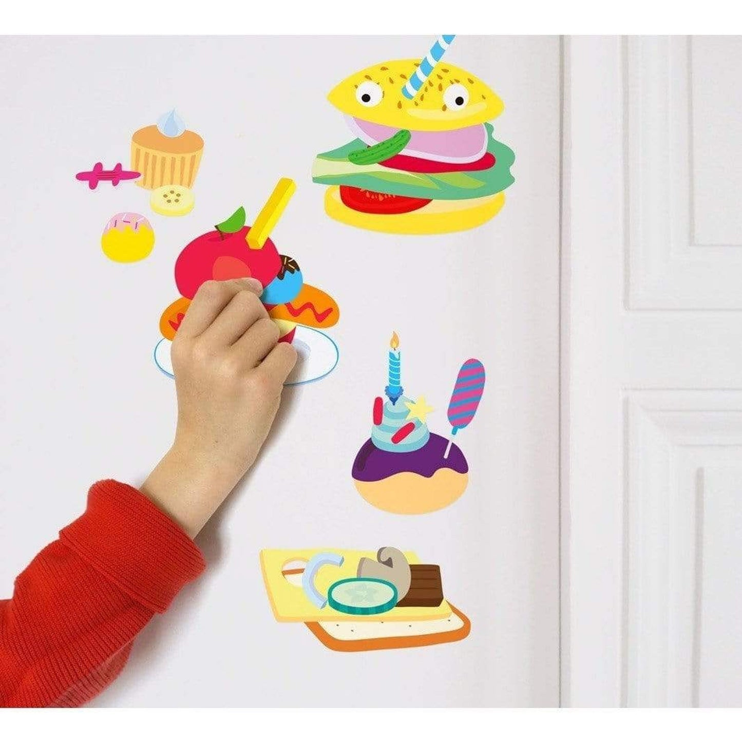 100 Wall Removable Reusable Stickers - Food by Karma Kiss