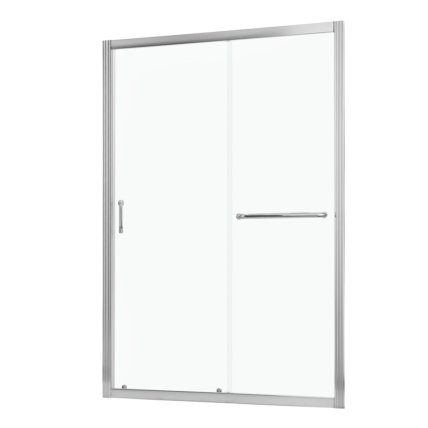 Shower Door 60" W x 72"H Single Sliding Bypass Shower Enclosure,Chrome