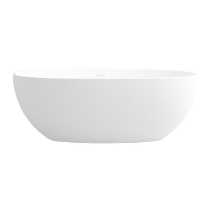 1650mm free standing artificial stone solid surface bathtub