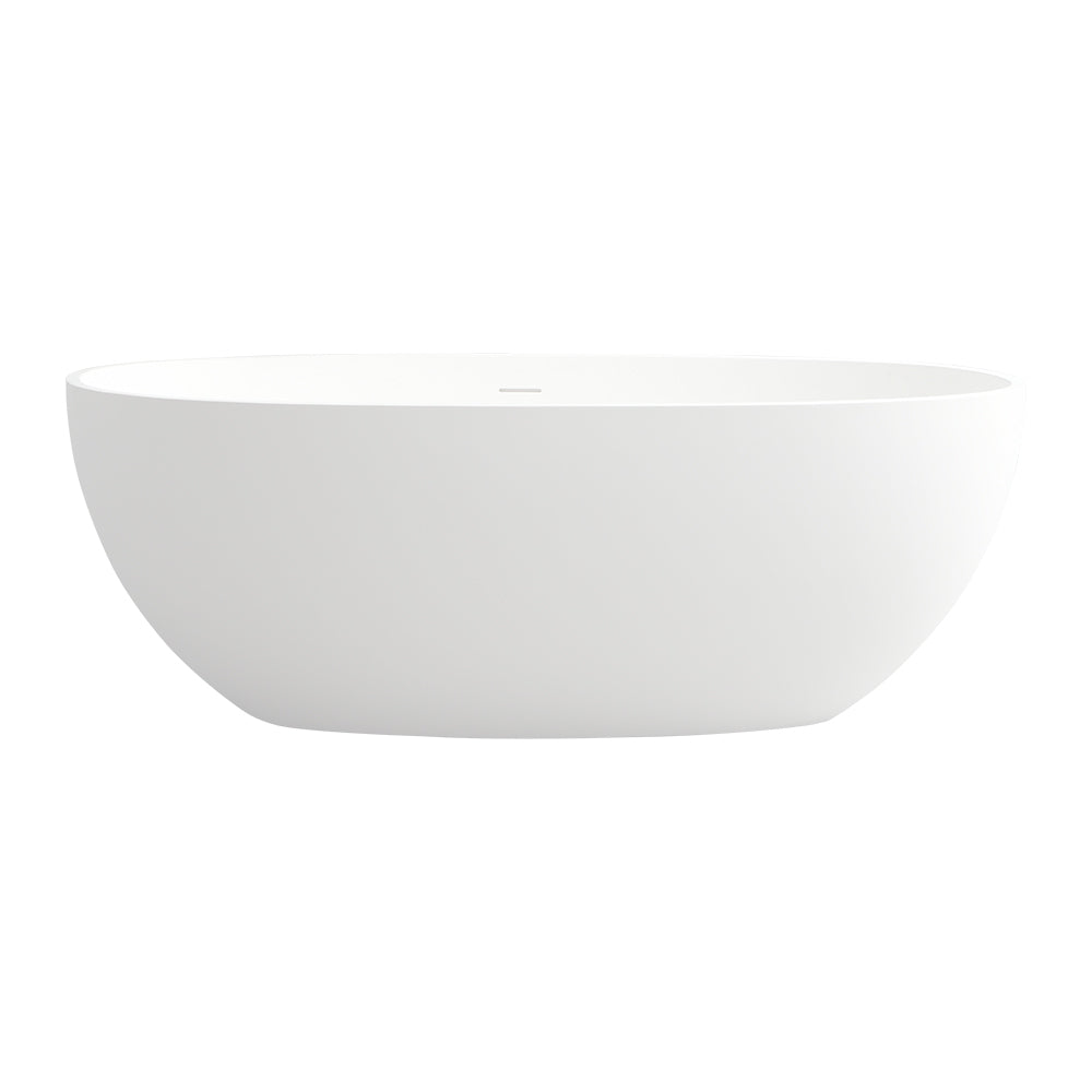 1550mm free standing artificial stone solid surface bathtub