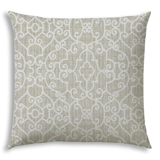 RAMSEY Light Taupe Indoor/Outdoor Pillow - Sewn Closure