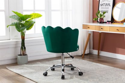 COOLMORE   Swivel Shell Chair for Living Room/Bed Room, Modern Leisure office Chair  Green