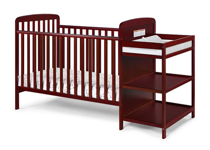 Ramsey Crib and Changer Combo Cherry