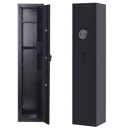 Gun Safe, Rifle Safe  Gun Storage Cabinet（4-5 Rifle and 2 Pistol） with Digital Keypad Lock,Quick Access Electronic Firearm Gun Security Cabinet,Black