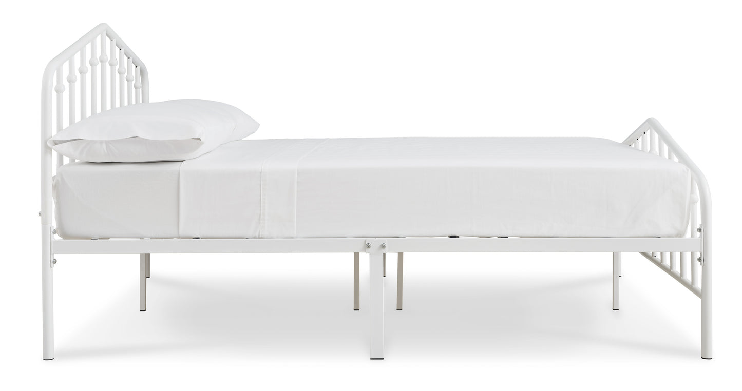 Ashley Trentlore White Contemporary Full Metal Bed B076-672